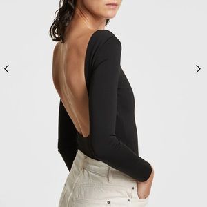 Ksubi NWT Women’s Small Bodcon LS Bodysuit black